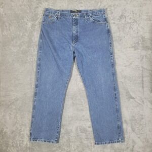 Wrangler George Strait Jeans Mens 38x30 (Fits 36x30) Denim Straight Fit Cowboy